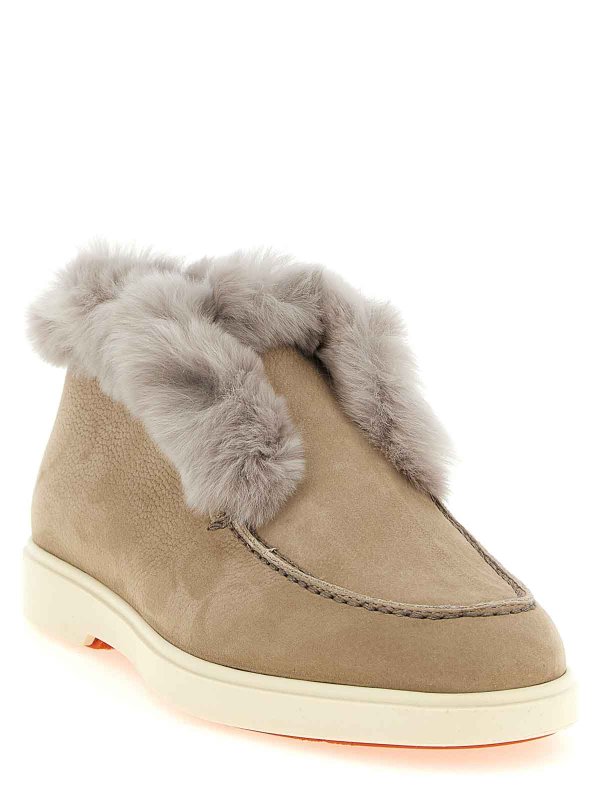 SANTONI: ブーティー online - アンクルブーツ - ベージュ