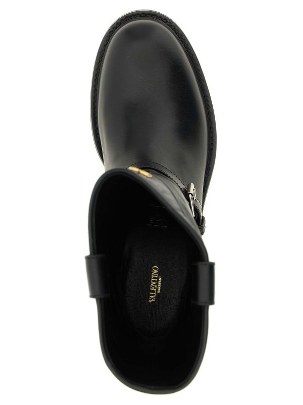 アンクルブーツ - 黒 shop online: VALENTINO GARAVANI