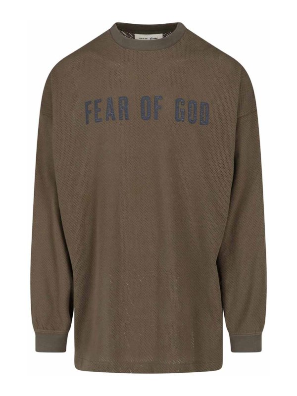 FEAR OF GOD: T-shirts - T-Shirt - Grün