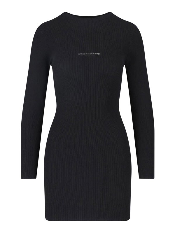 ALEXANDER WANG: ショートドレス - ショートドレス - 黒