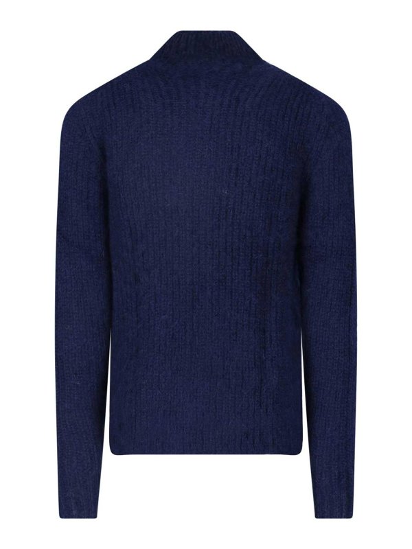 ASPESI: Strickpullover mit Rundhalsausschnitt online - Rundhalspullover - Blau
