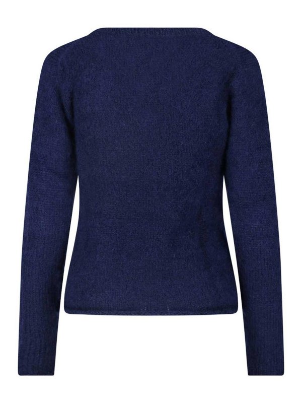 ASPESI: Strickpullover mit Rundhalsausschnitt online - Rundhalspullover - Blau