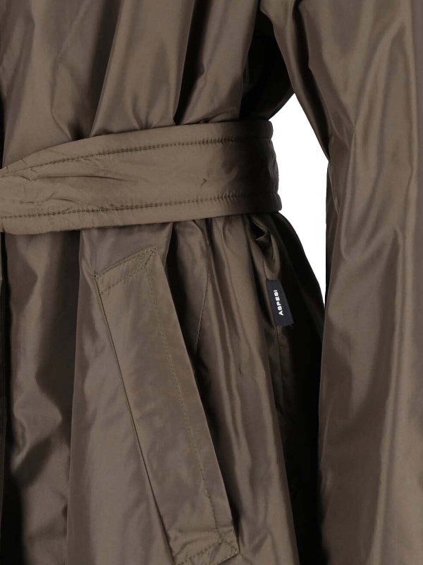 トレンチコート - 緑 shop online: ASPESI