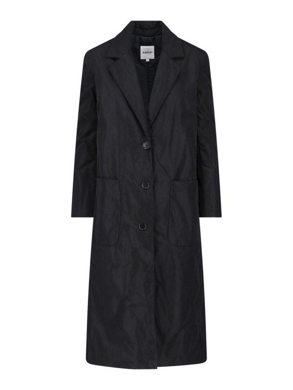 ASPESI: knee length coats - Single-breasted coat