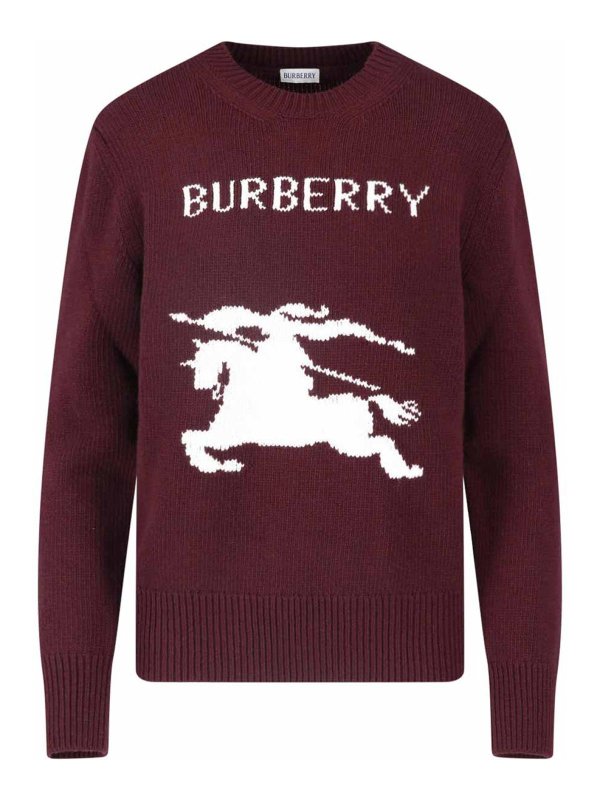 BURBERRY: クルーネック - クルーネック - 赤