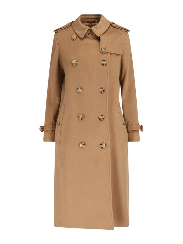 BURBERRY: トレンチコート - トレンチコート - ブラウン
