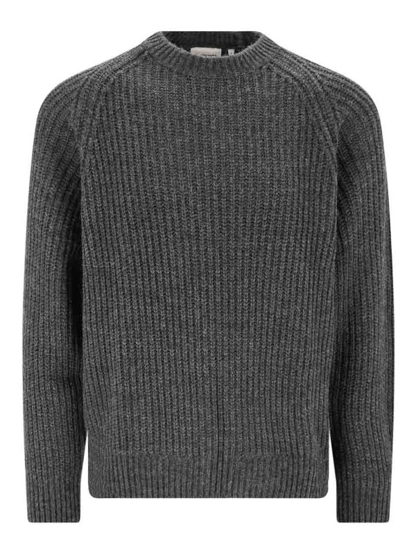 CARHARTT: Strickpullover mit Rundhalsausschnitt - Rundhalspullover - Schwarz