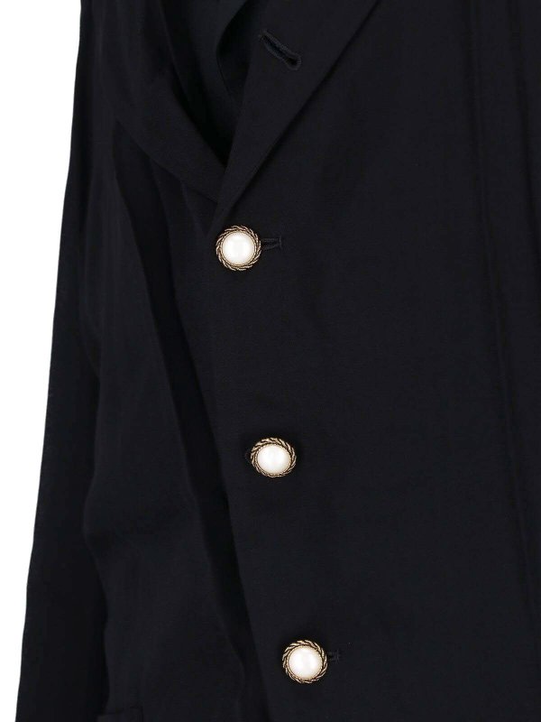Knielanger Mantel - Schwarz shop online: COMME DES GARCONS