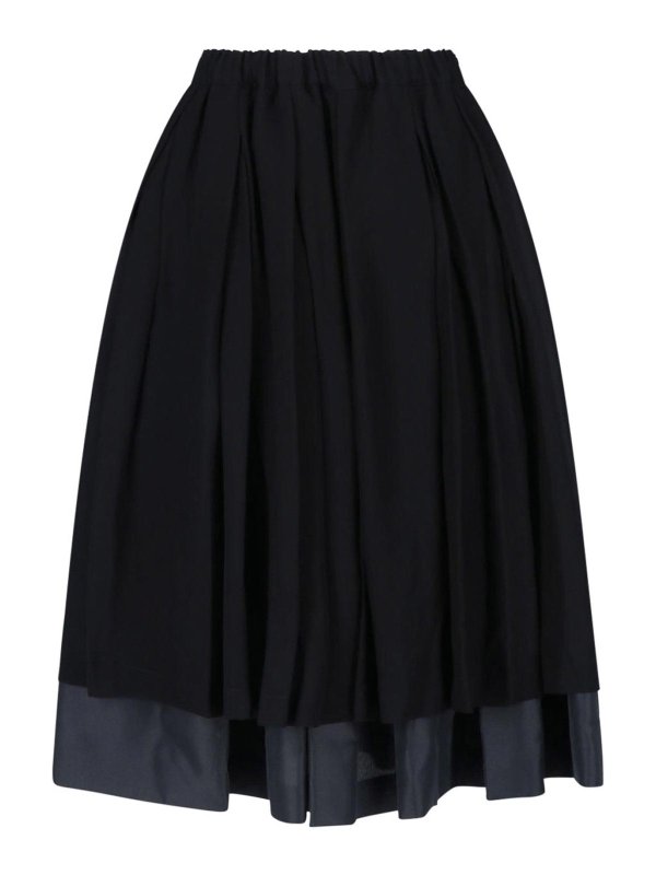 COMME DES GARCONS: Knielange und Midi Röcke - Midirock - Schwarz