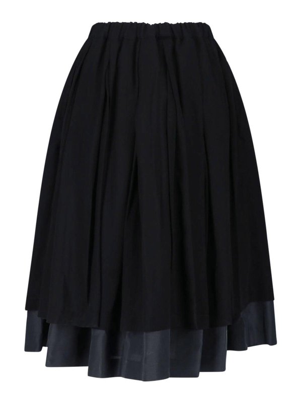 COMME DES GARCONS: Knielange und Midi Röcke online - Midirock - Schwarz