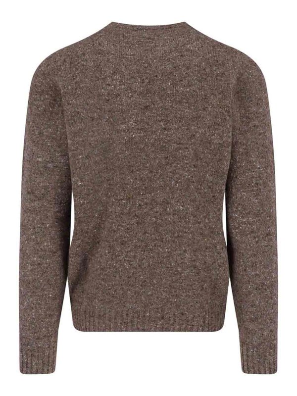 DRUMOHR: Strickpullover mit Rundhalsausschnitt online - Rundhalspullover - Braun