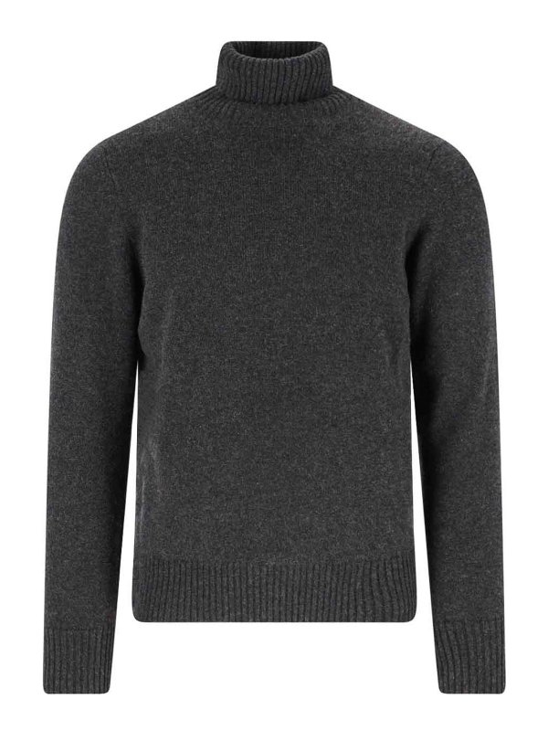 DRUMOHR: Rollkragenpullover  und Polo-Ausschnitt - Rollkragenpullover - Grau