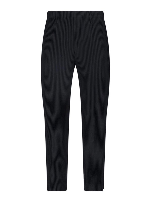 HOMME PLISSÉ ISSEY MIYAKE: Casual Hosen - Casual Hose - Schwarz