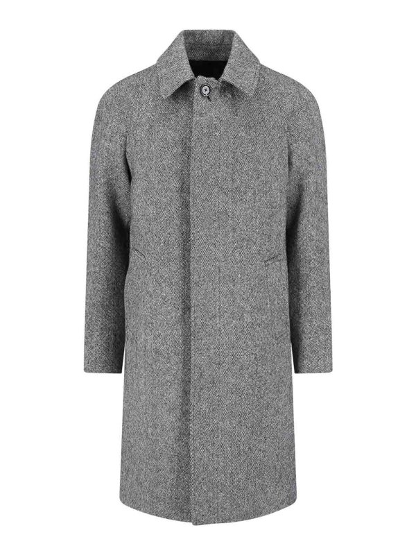LARDINI: knee length coats - Wool Coat