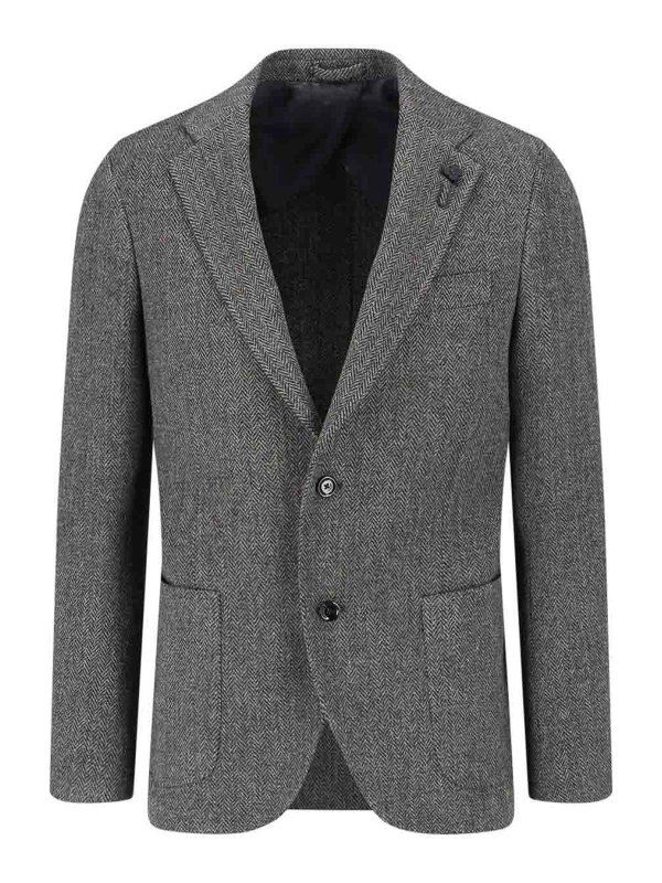 LARDINI: Blazer - Blazer - Gris