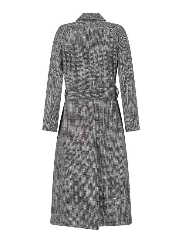LARDINI: knee length coats online - Wool Coat