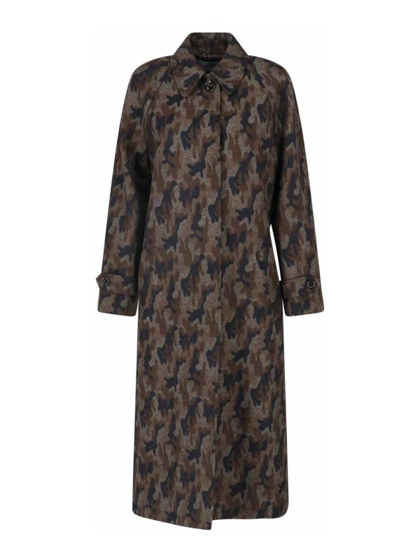 LARDINI: knee length coats - Wool Coat