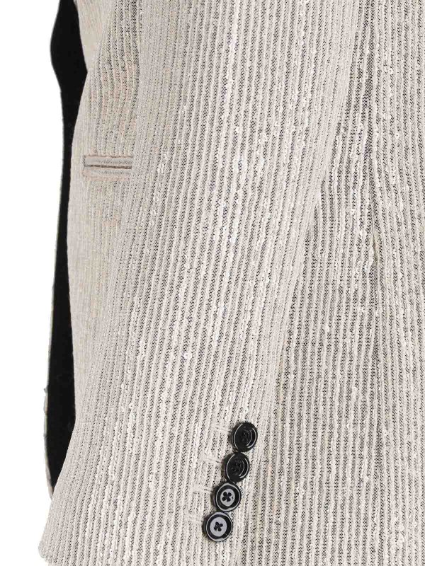 The Best Shops LARDINI: blazers - Single-Breasted Sequin Blazer