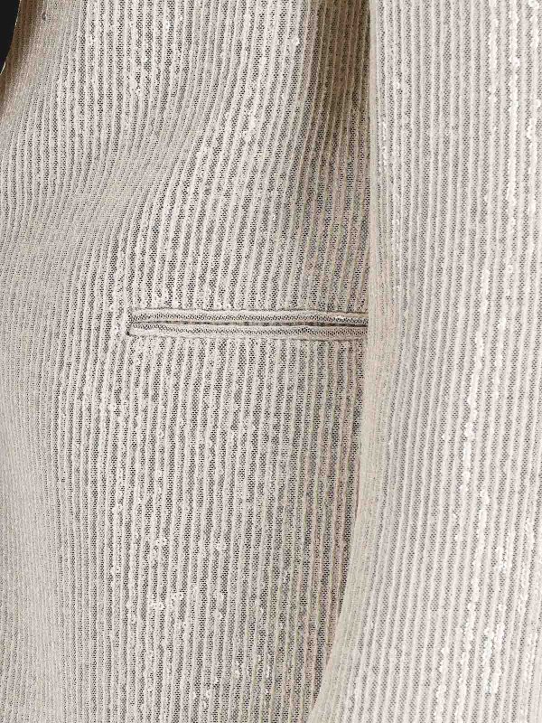 Single-Breasted Sequin Blazer shop online: LARDINI