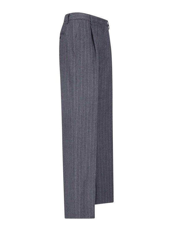 The Best Shops LARDINI: casual trousers - Virgin Wool Trousers