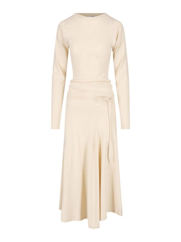 LEMAIRE: Maxikleider - Maxikleid - Creme