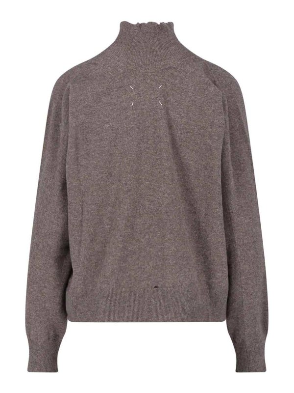 Maison Margiela: クルーネック online - クルーネック - ブラウン