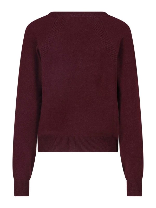 SA SU PHI: Strickpullover mit Rundhalsausschnitt online - Rundhalspullover - Rot