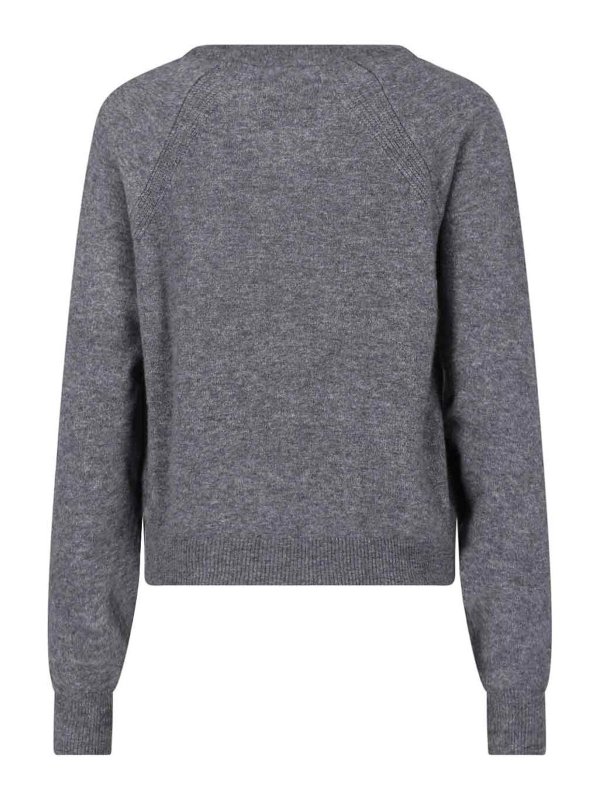 SA SU PHI: Strickpullover mit Rundhalsausschnitt online - Rundhalspullover - Grau