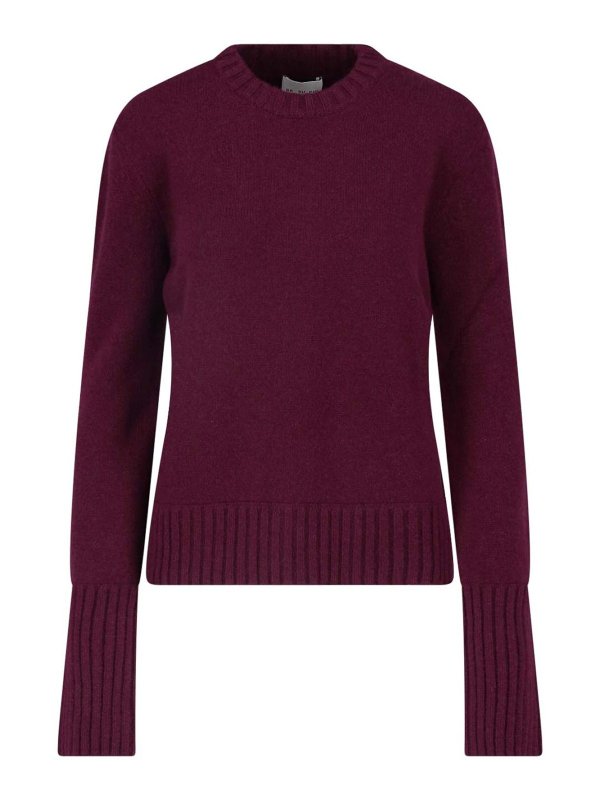 SA SU PHI: Strickpullover mit Rundhalsausschnitt - Rundhalspullover - Rot