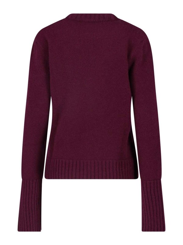 SA SU PHI: Strickpullover mit Rundhalsausschnitt online - Rundhalspullover - Rot