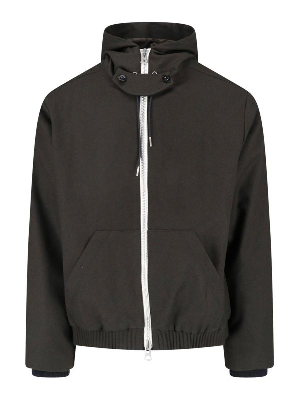 Sacai: Sudaderas y suéteres - Sudadera - Verde
