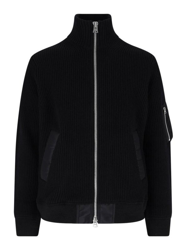 Sacai: カーディガン - カーディガン - 黒