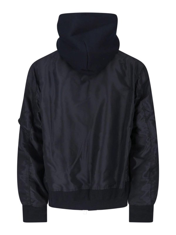 Sacai: giacche bomber online - Giacca Bomber Cappuccio