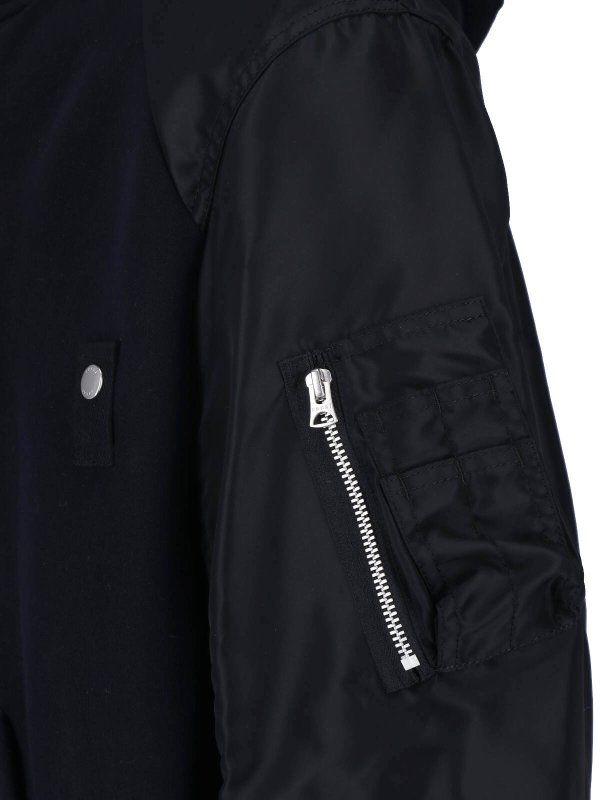 The Best Shops Sacai: giacche bomber - Giacca Bomber Cappuccio