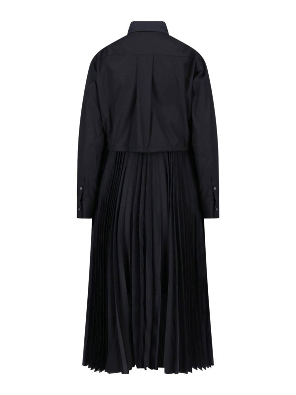 Sacai: ニーレングスドレス online - 膝丈ドレス - 黒
