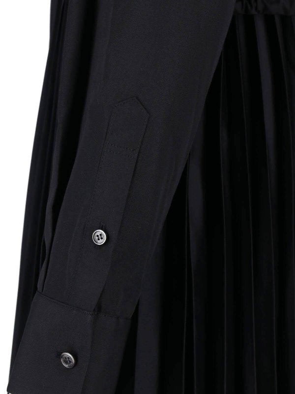 膝丈ドレス - 黒 shop online: Sacai