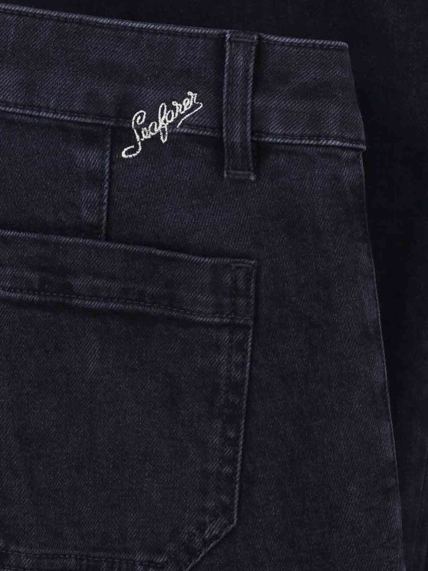 フレアジーンズ - 黒 shop online: SEAFARER