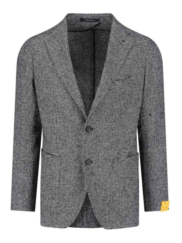 TAGLIATORE: blazers - Single-Breasted Wool Blend Blazer