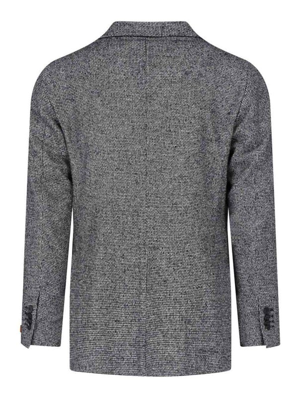 TAGLIATORE: blazers online - Single-Breasted Wool Blend Blazer