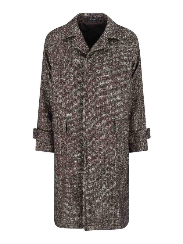 TAGLIATORE: knee length coats - Virgin Wool Blend Coat