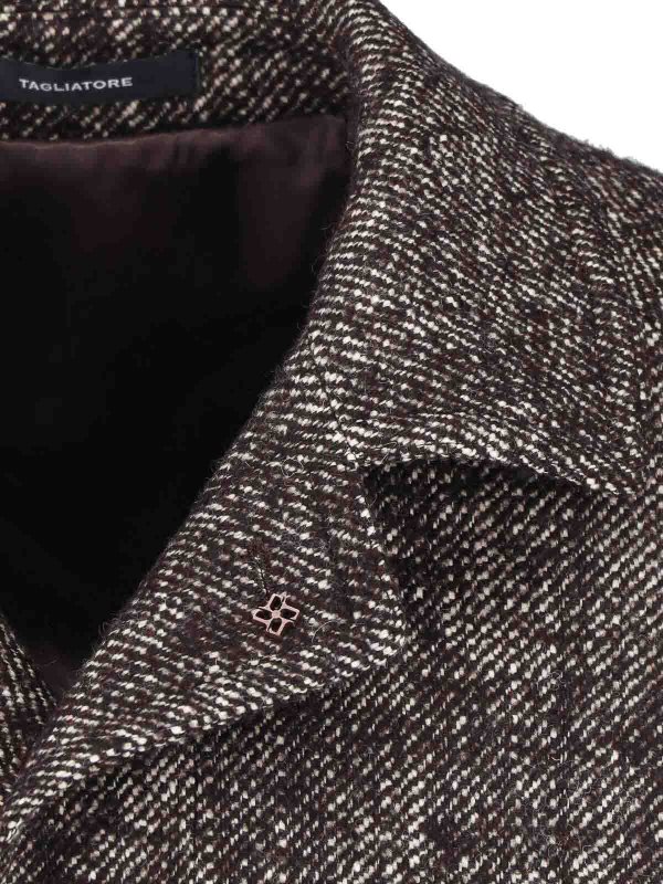 The Best Shops TAGLIATORE: knee length coats - Virgin Wool Blend Coat