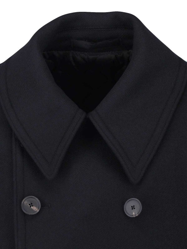 膝丈コート - 黒 shop online: TAGLIATORE