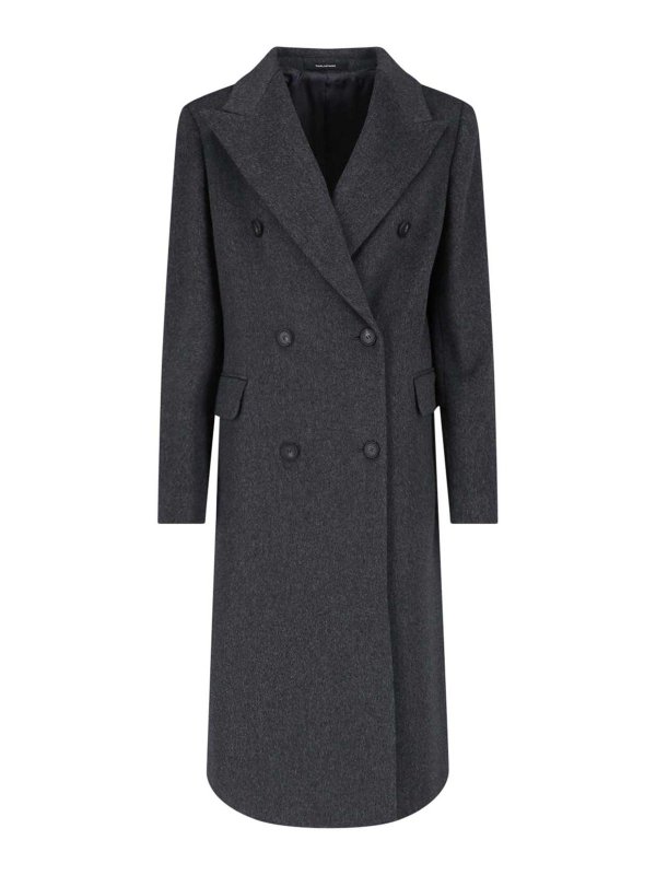 TAGLIATORE: knee length coats - Double-breasted coat