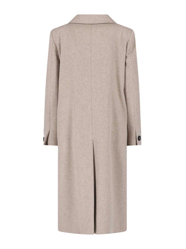TAGLIATORE: knee length coats online - Double-breasted coat