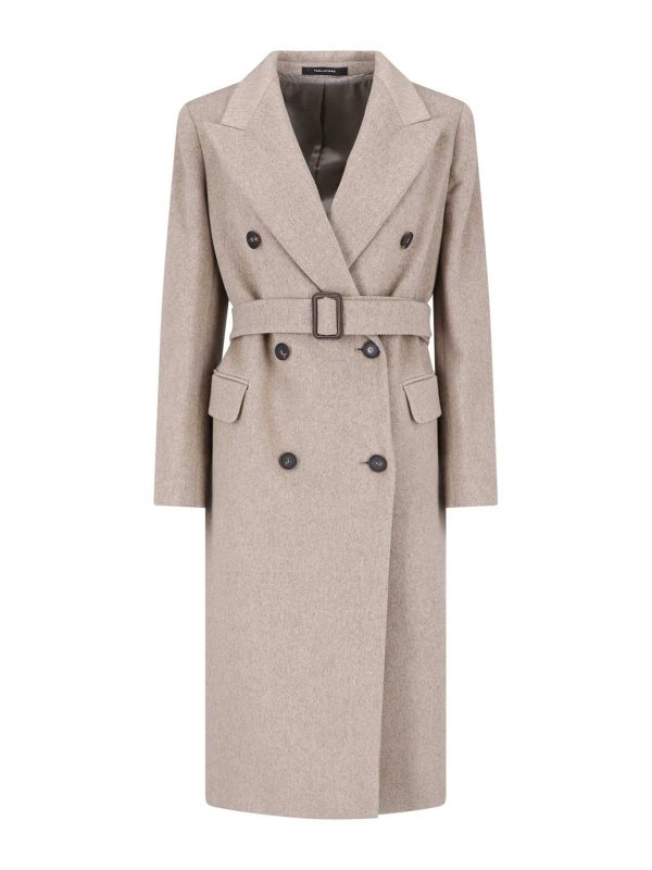 The Best Shops TAGLIATORE: knee length coats - Double-breasted coat