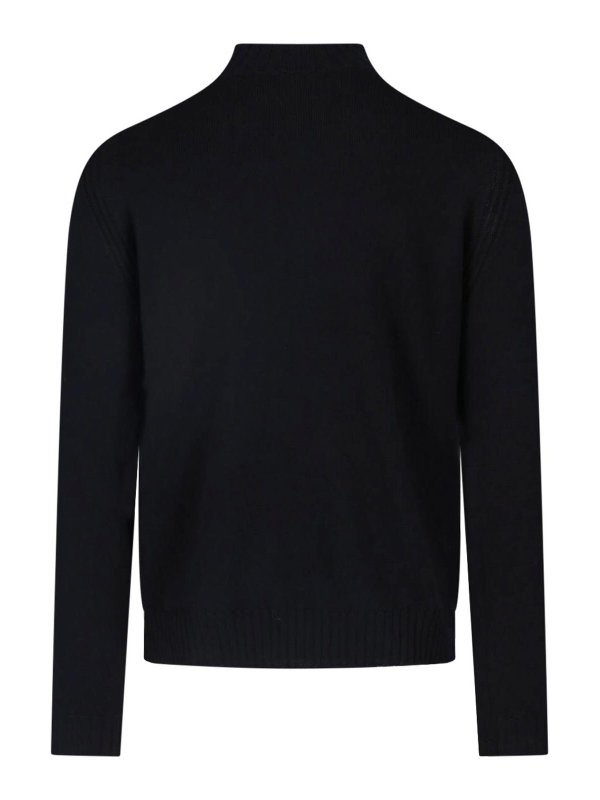 VIVIENNE WESTWOOD: Strickpullover mit Rundhalsausschnitt online - Rundhalspullover - Schwarz