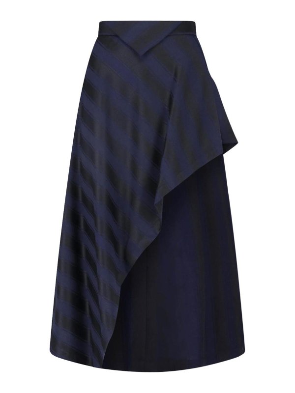 VIVIENNE WESTWOOD: Knielange und Midi Röcke - Midirock - Blau
