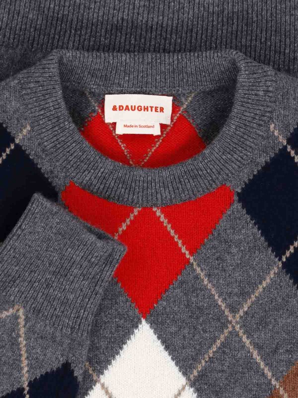 The Best Shops ANDDAUGHTER: Strickpullover mit Rundhalsausschnitt - Rundhalspullover - Bunt