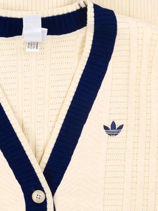 The Best Shops Adidas Originals: Cardigans - Cardigan - Creme
