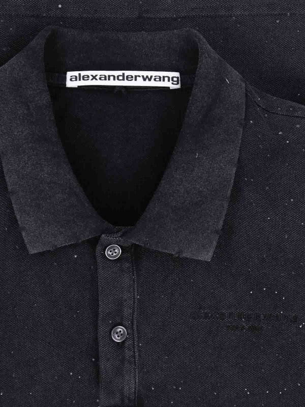 The Best Shops ALEXANDER WANG: ポロシャツ - ポロシャツ - 黒